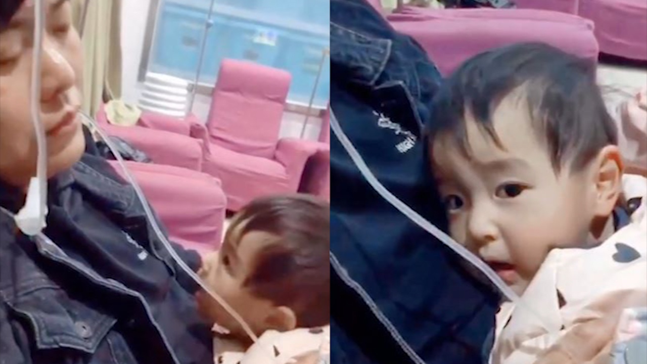 Nguoi cha ngam ong truyen gay sot cong dong mang hinh anh