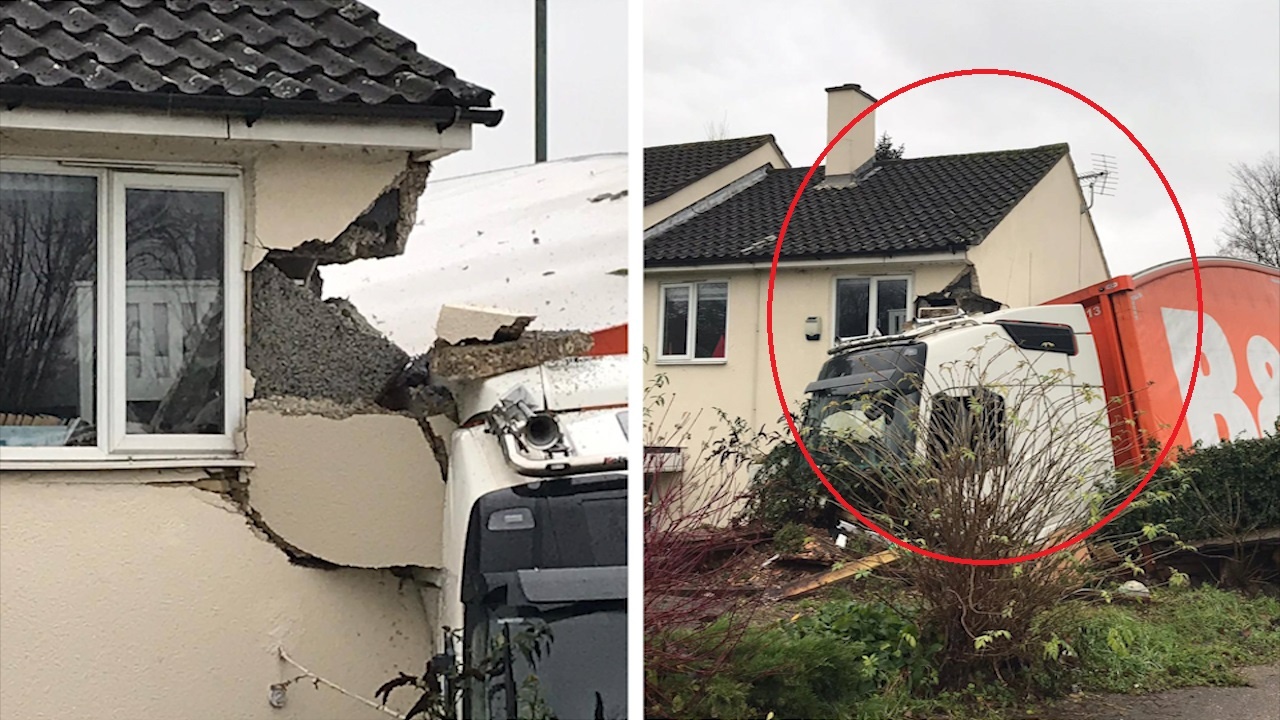 Container tong vao nha gay thiet hai 400.000 USD hinh anh