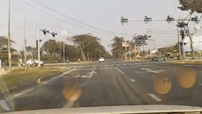 Xe may vuot den do bi oto dam trung hinh anh