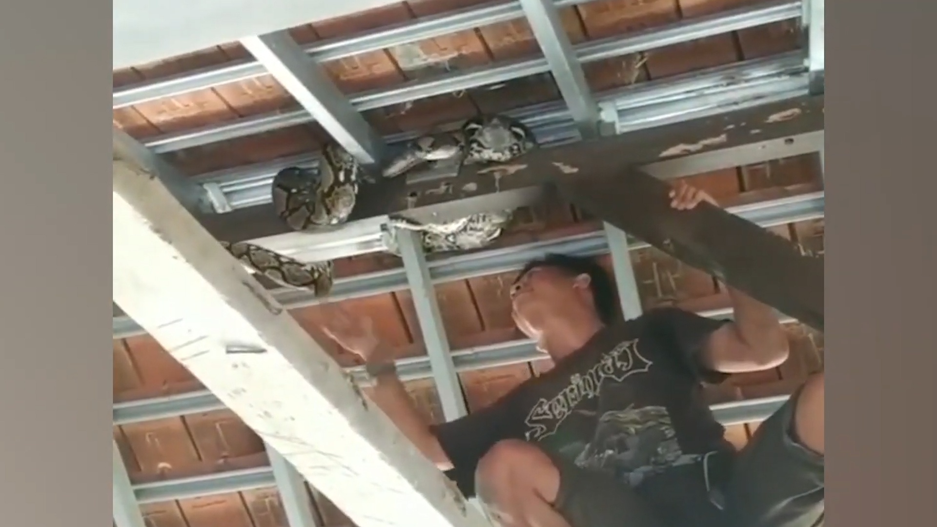 Tran dai 4 m cuon tron nup tren mai nha hinh anh