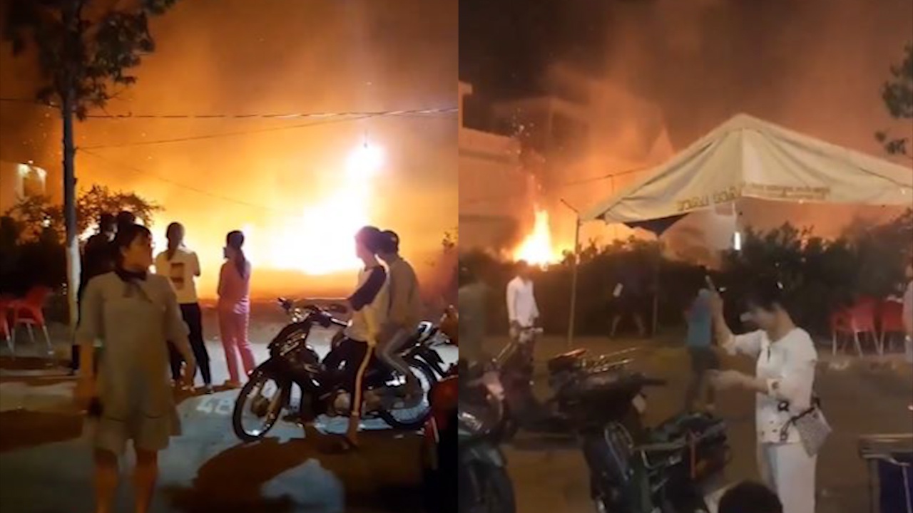 Chay cho hoa Tet o Go Cong hinh anh