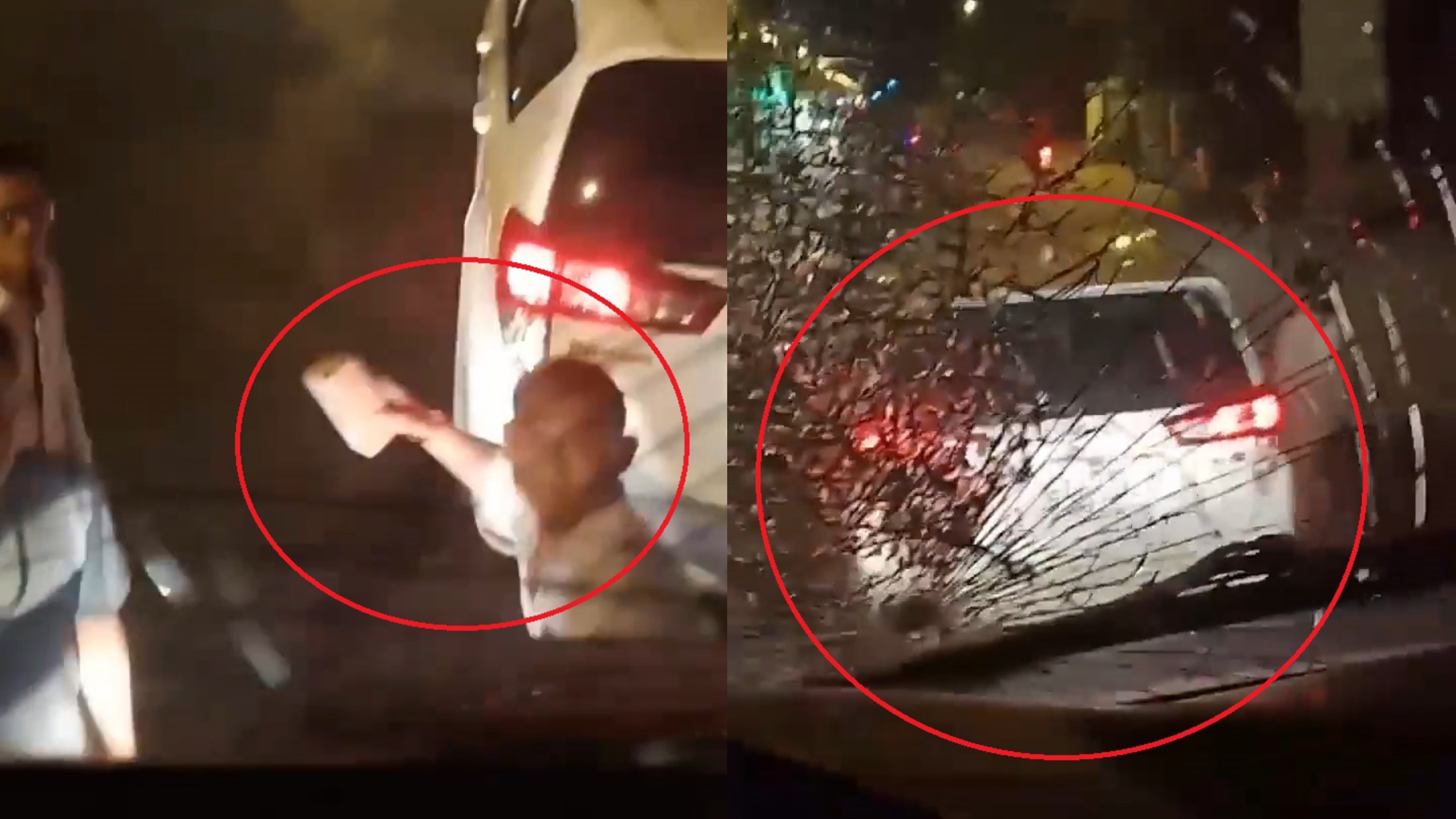 Tai xe oto chan dau dung gach dap vo kinh xe tai o TP.HCM hinh anh