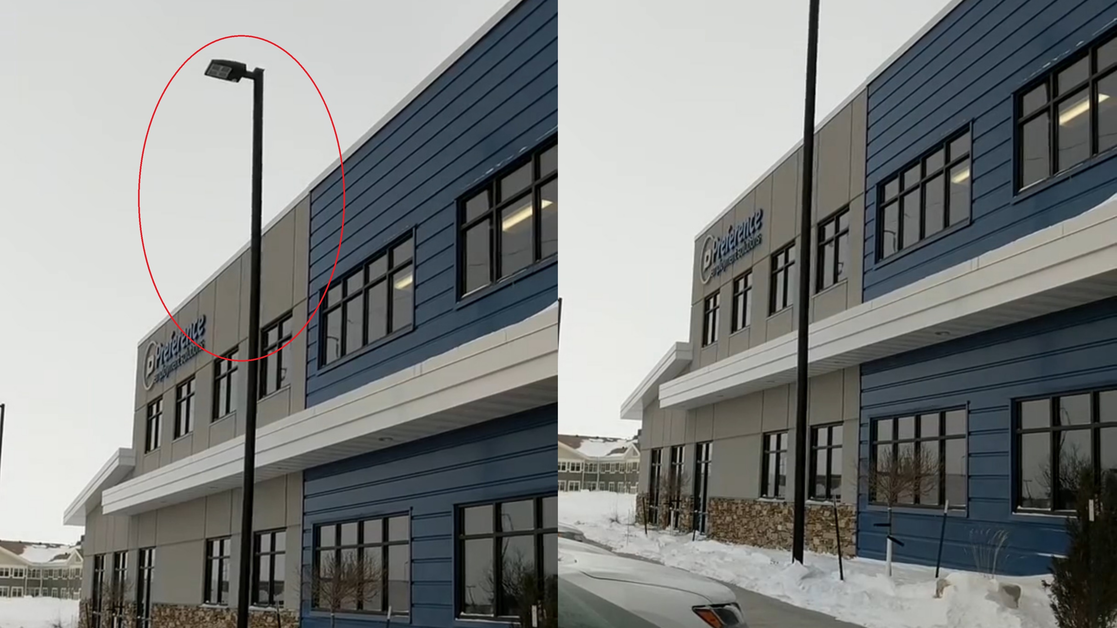 Cot den rung ban bat trong gio hinh anh