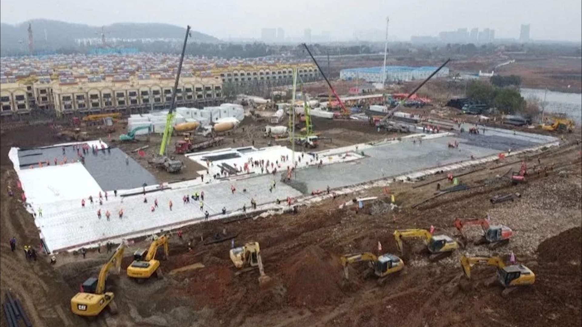 TQ xay dung than toc 2 benh vien o Vu Han mo cua dau thang 2 hinh anh