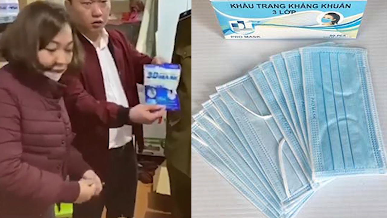 Thu giu hang nghin khau trang co dau hieu lam gia hinh anh