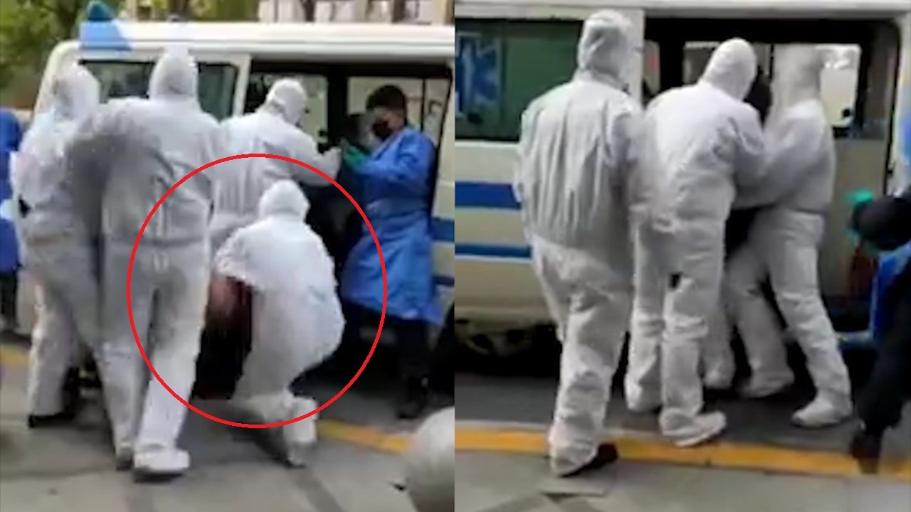 Vat lon loi nguoi dan ong len xe di cach ly vi nghi nhiem virus corona hinh anh