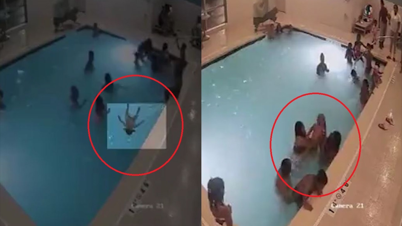 Nguoi phu nu cuu tre 2 tuoi suyt chet duoi o ho boi hinh anh