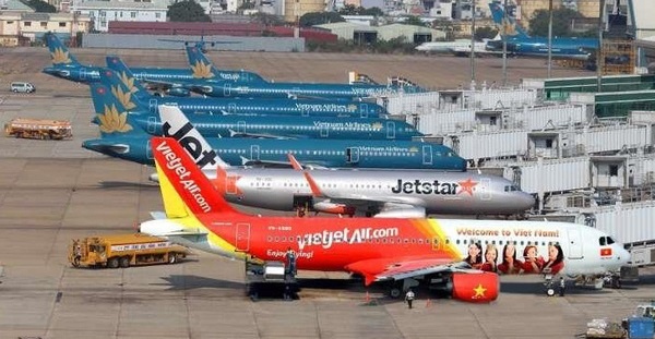 Gia ve may bay dong loat giam ky luc hinh anh