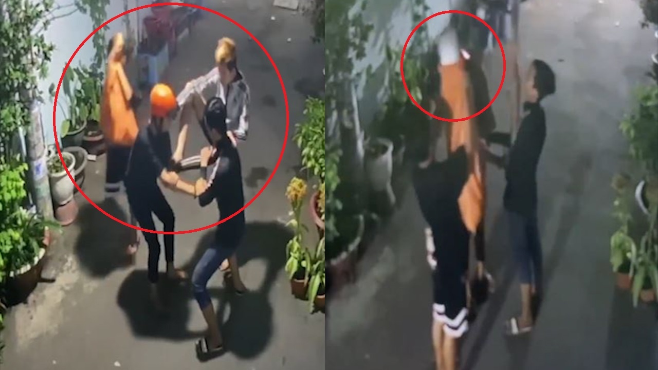 Nhom thanh nien phoi hop trom bong den trong dem hinh anh