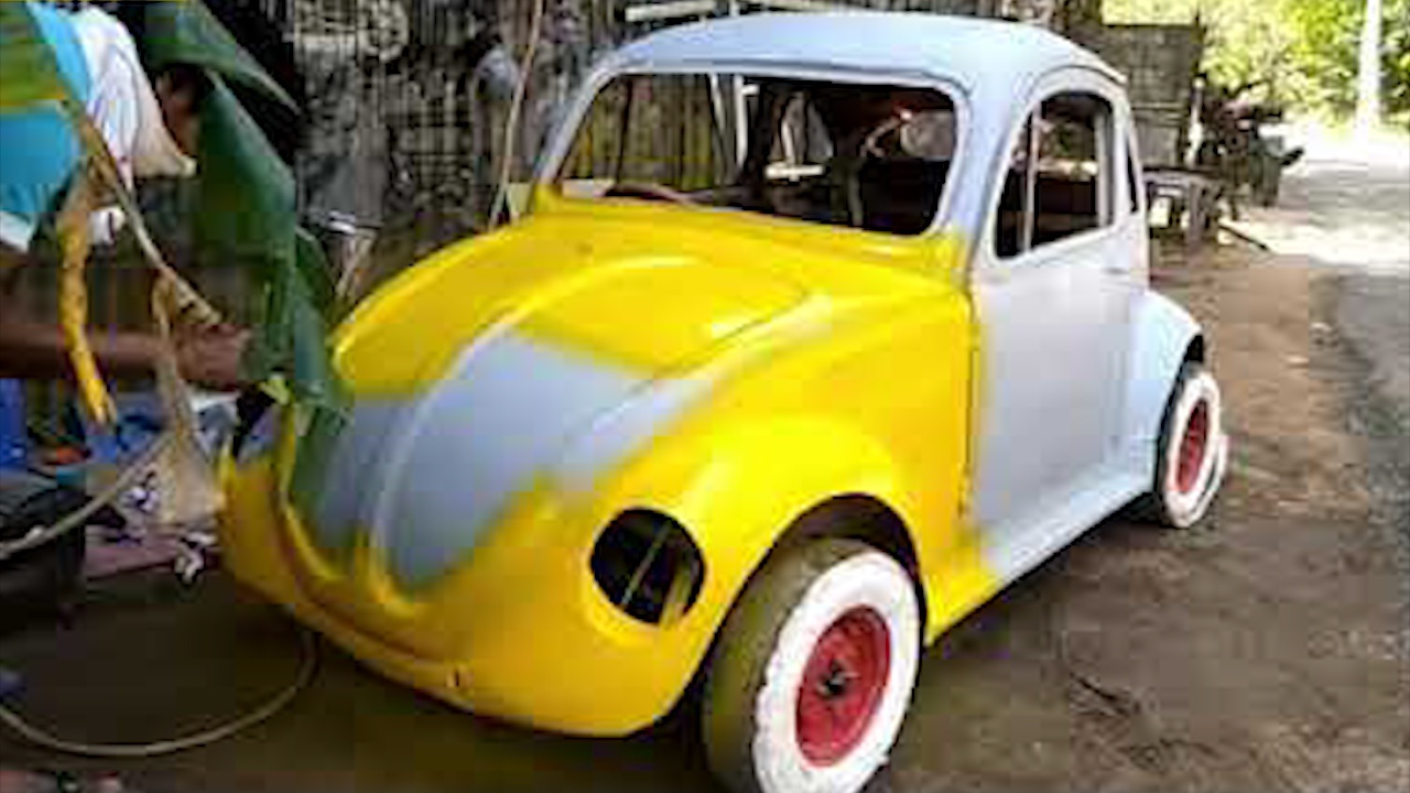 Tho co khi tu che Volkswagen Beetle nhu that hinh anh