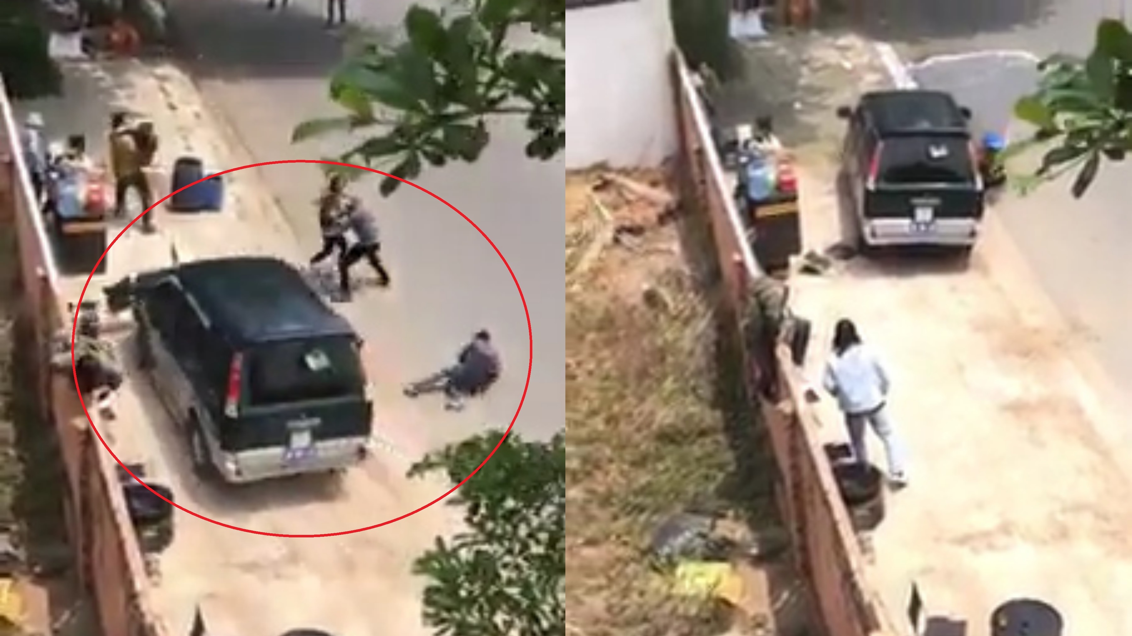 Dam dong bo chay khi oto tap lai lao vao quan nuoc hinh anh