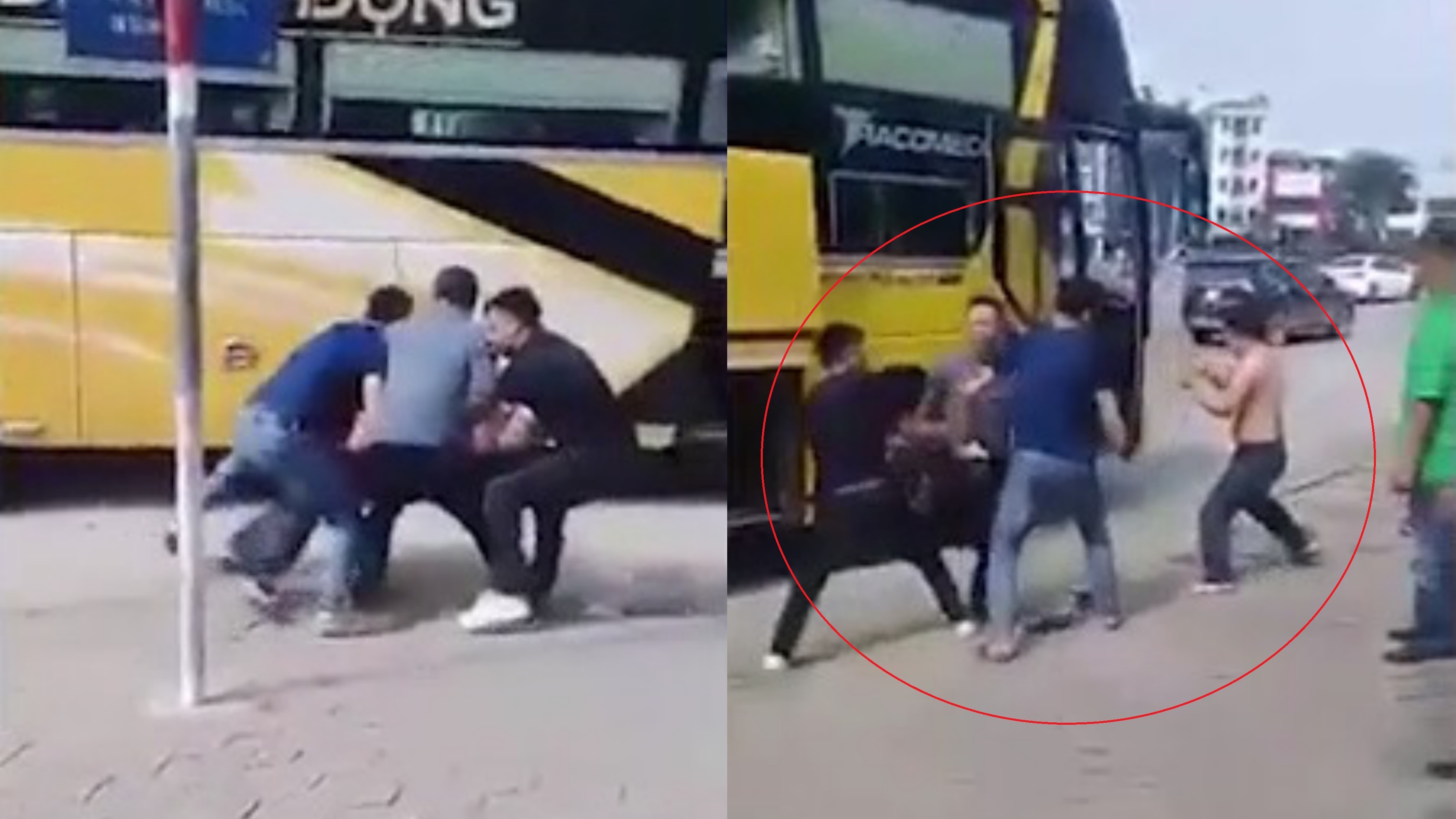 Tai xe lao vao hon chien vi tranh gianh khach hinh anh