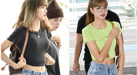 45 lan Lisa (Black Pink) xuat hien o san bay khac nhau the nao? hinh anh