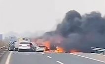 Tai nan lien hoan cua 23 phuong tien tren cao toc hinh anh