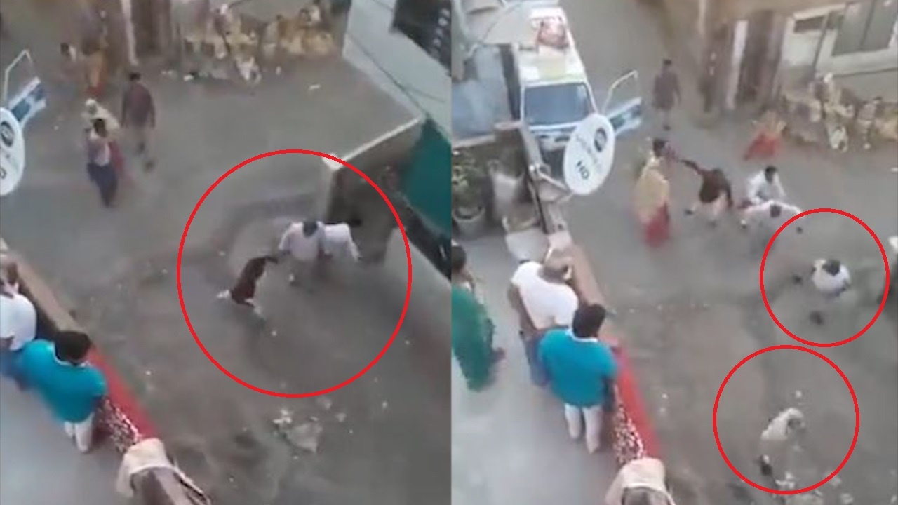 Nguoi dan nem da canh sat khi bi nhac nho ve nha cach ly hinh anh