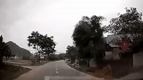 Be trai dot ngot lao ra duong suyt bi oto dam hinh anh