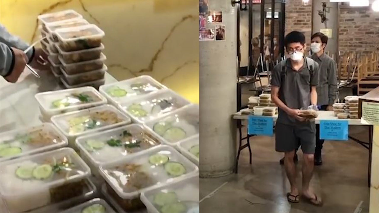 Nha hang phat bua an mien phi giup do cac du hoc sinh o Australia hinh anh