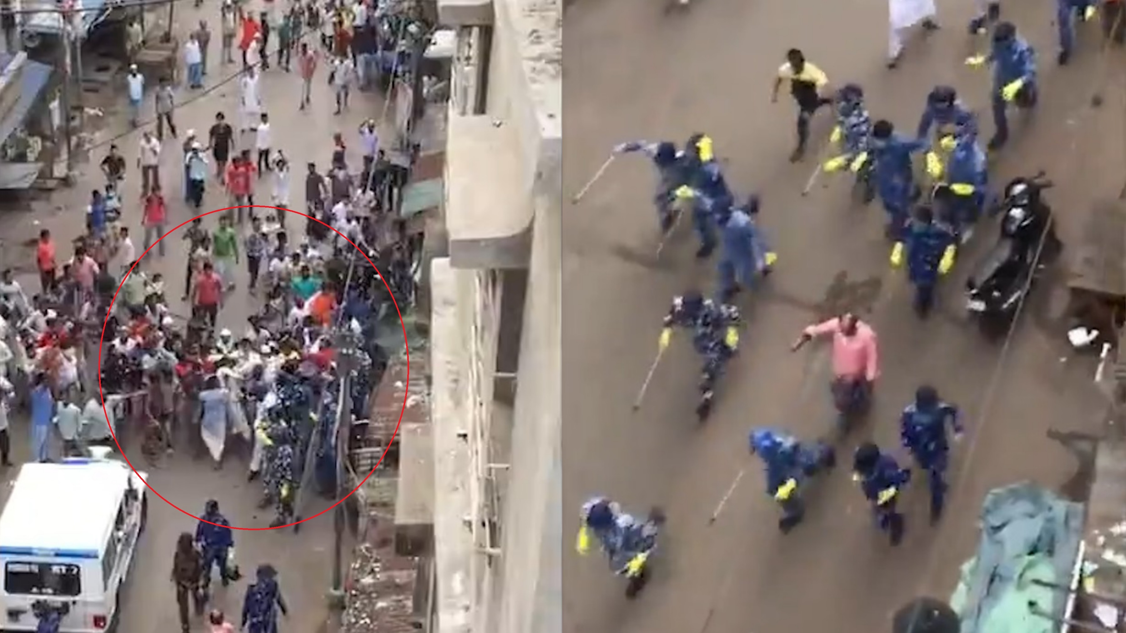 Dam dong duoi danh canh sat An Do khi bi yeu cau giai tan hinh anh