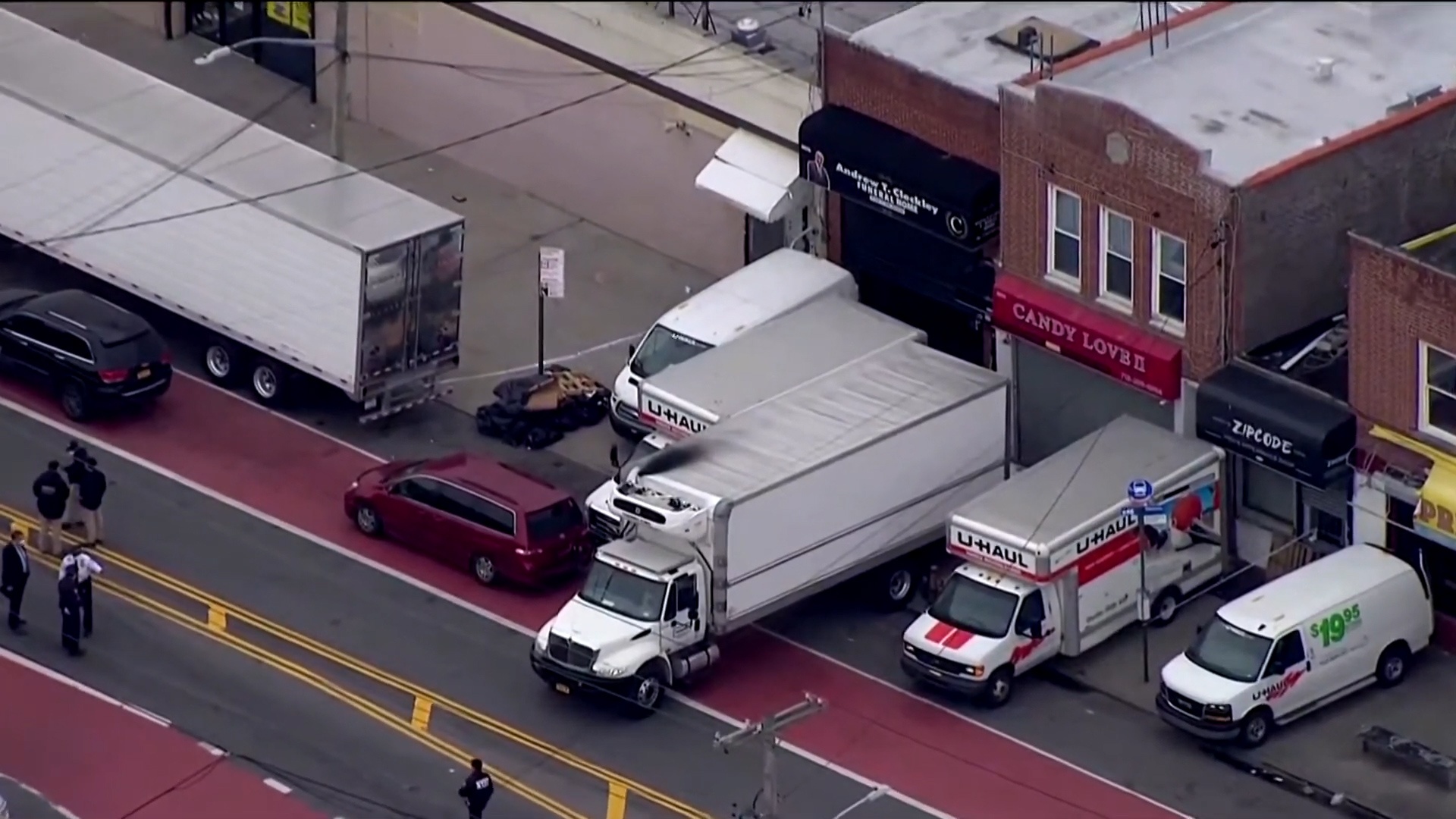 Phat hien hang loat thi the trong xe tai o New York hinh anh