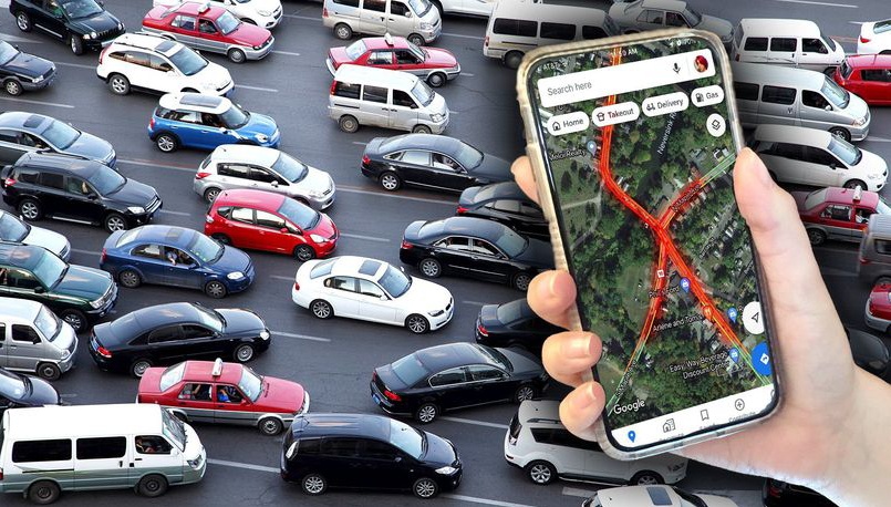 Cac app tim duong co the gay ket xe hinh anh