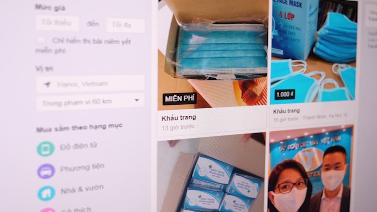 Canh bao thu doan lua mua ban khau trang tren mang hinh anh