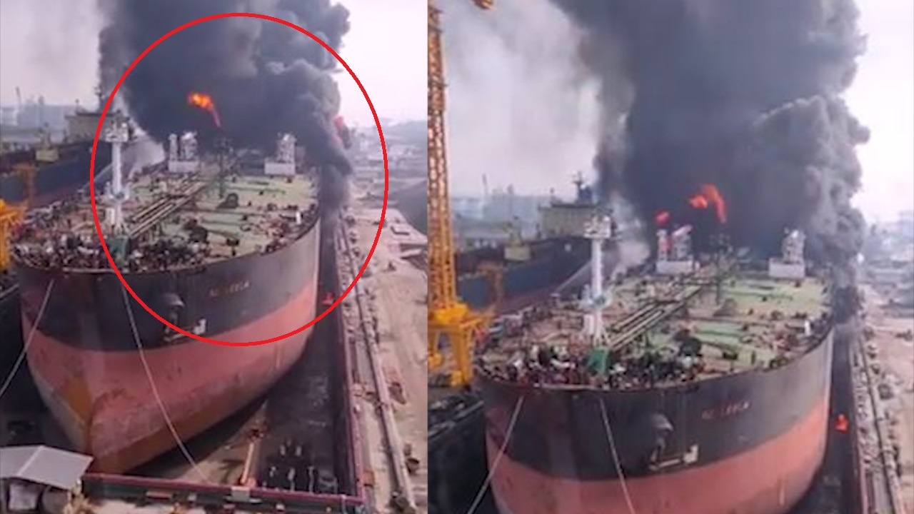 Tau cho dau bi no, boc chay du doi hinh anh