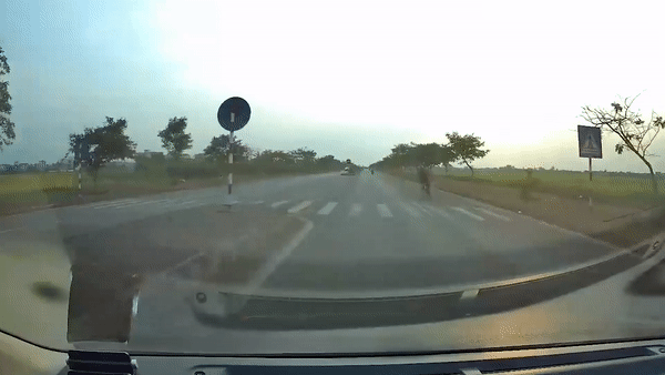 Xe dap re au suyt bi oto tong hinh anh