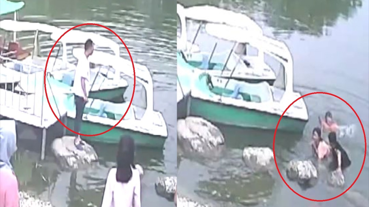 Nguoi di duong nhay xuong nuoc cuu song be gai te ho hinh anh