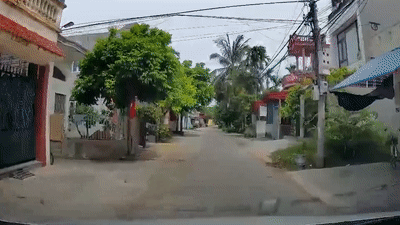 Be trai di xe dap dot ngot lao ra duong suyt bi oto dam hinh anh