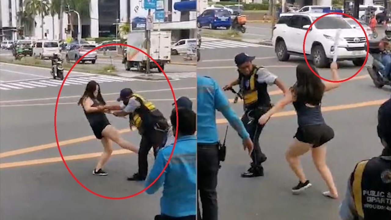 Nguoi phu nu TQ hanh hung canh sat o Philippines hinh anh