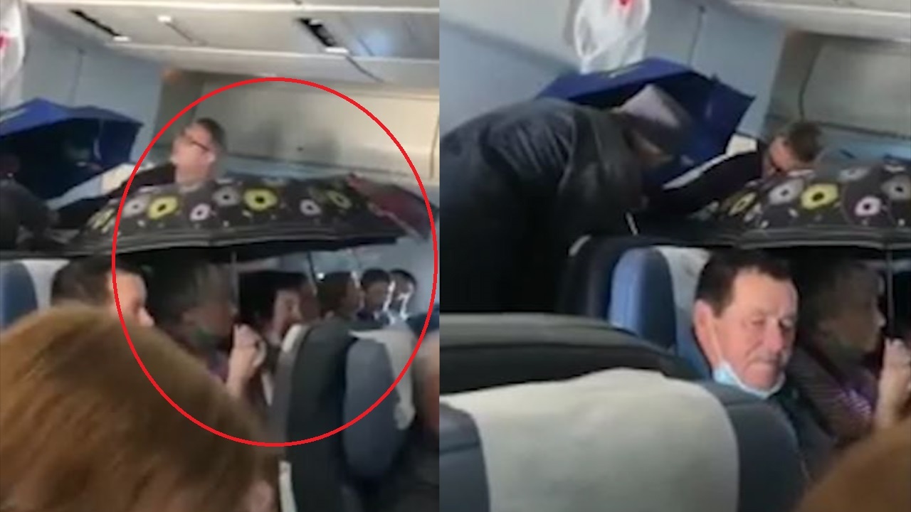 Hanh khach dung o che mua tren may bay gap su co o Nga hinh anh