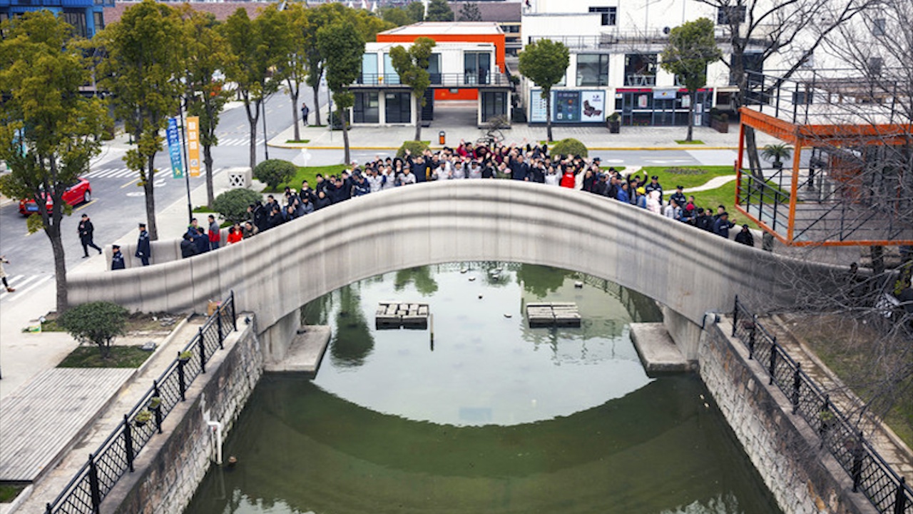 Trung Quoc xay dung chiec cau in 3D dai nhat the gioi hinh anh