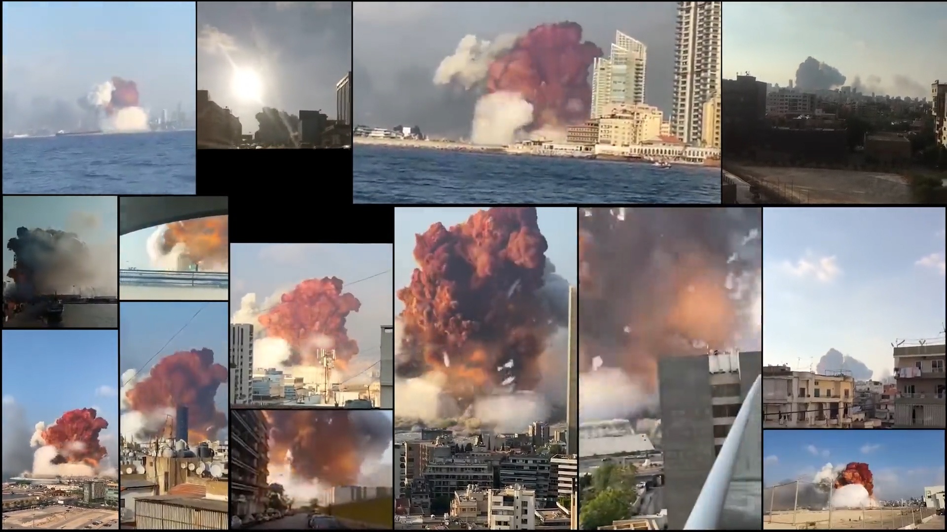 Toan canh vu no Beirut tu 15 camera hinh anh