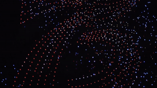 Hang nghin drone bay tren bau troi Nga hinh anh