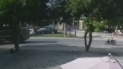 Xe may chay nguoc chieu, dam vao dau xe tai hinh anh