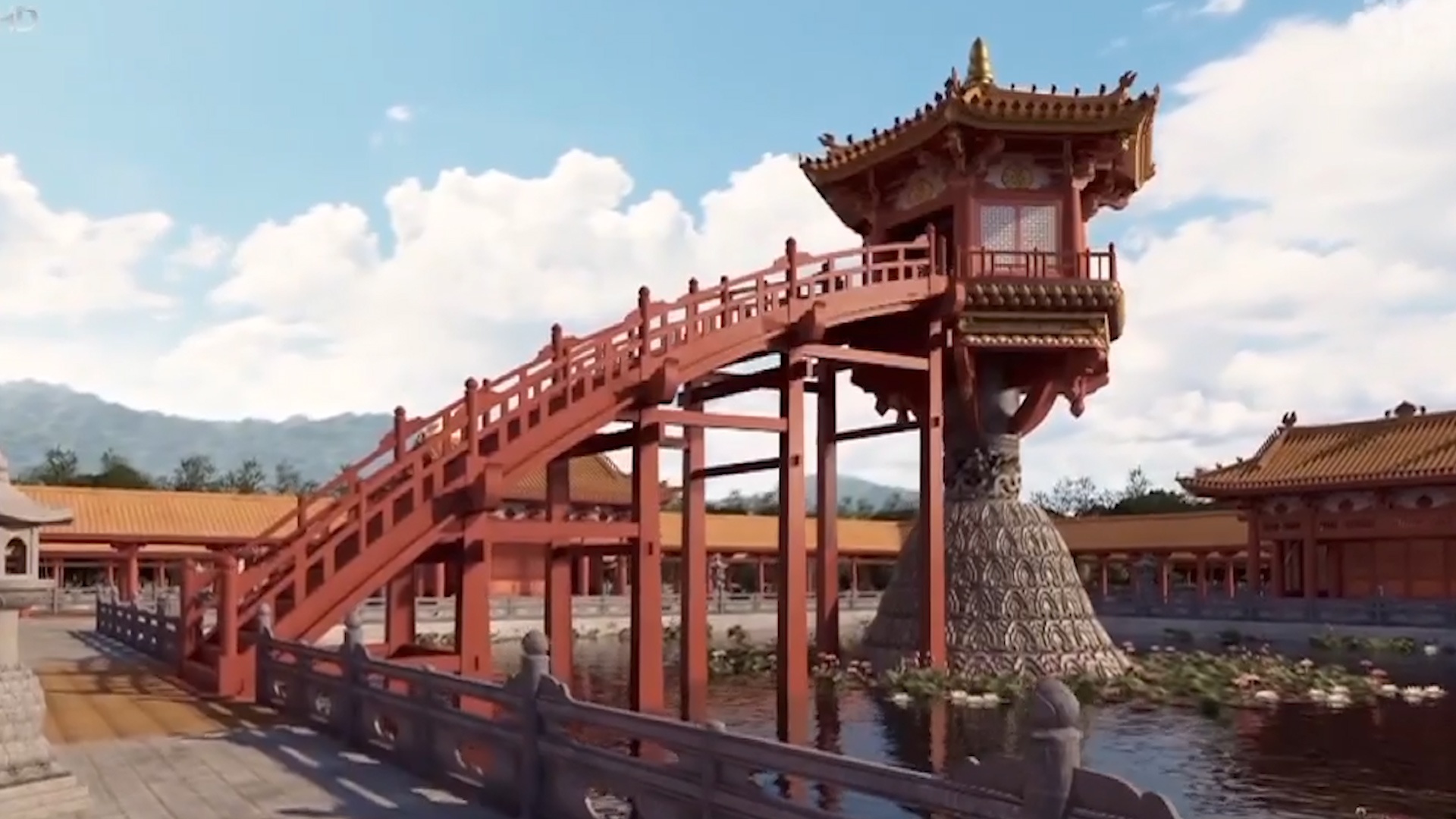 Chua Mot Cot phien ban 3D thuc te ao hinh anh