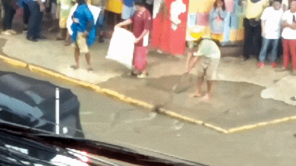 Tran dai 3 met xuat hien tren duong pho Philippines hinh anh