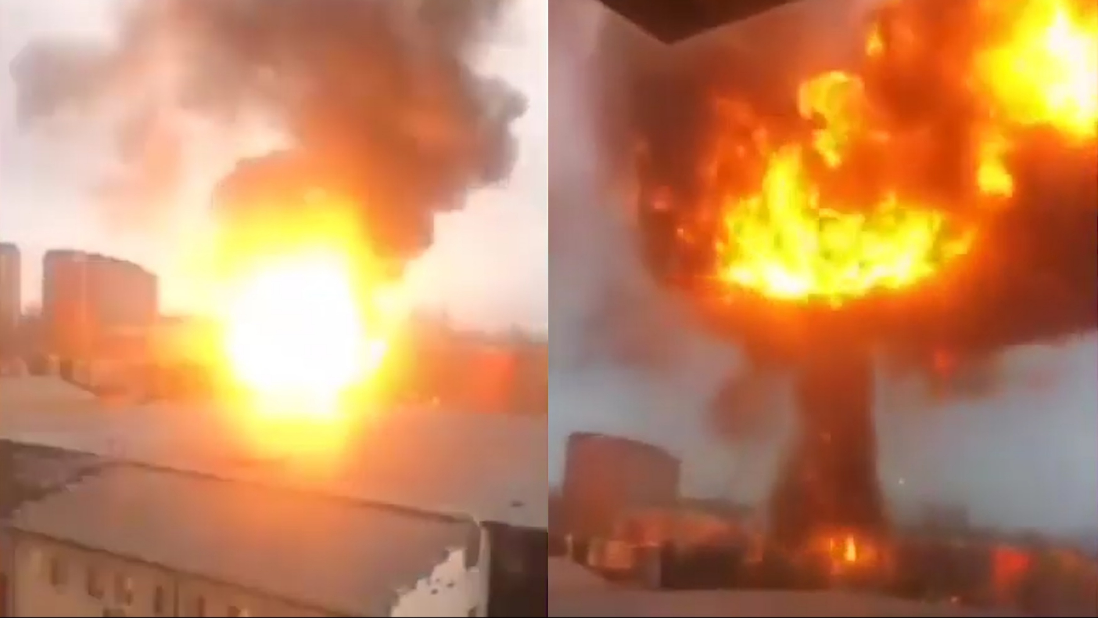 No nha kho chua binh gas o Nga hinh anh