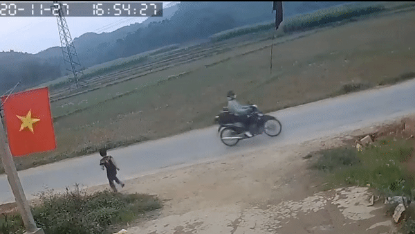 Oto phanh gap tranh be trai bang qua duong hinh anh