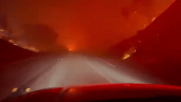 Chay rung o California khien nhieu nguoi phai so tan hinh anh