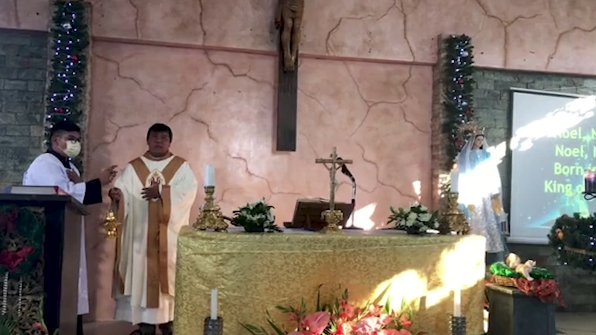 Dong dat manh 6,3 do lam rung chuyen nha tho o Philippines hinh anh