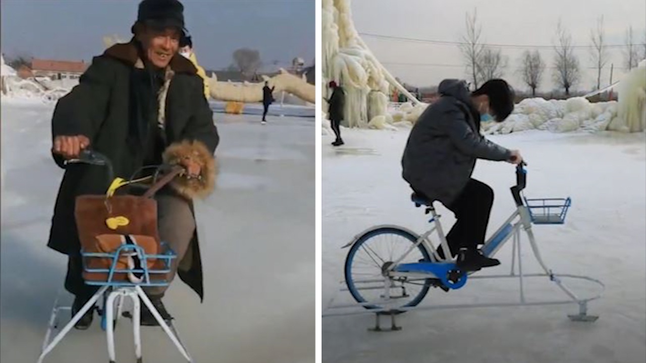 Che tao xe dap cu thanh xe truot bang hinh anh