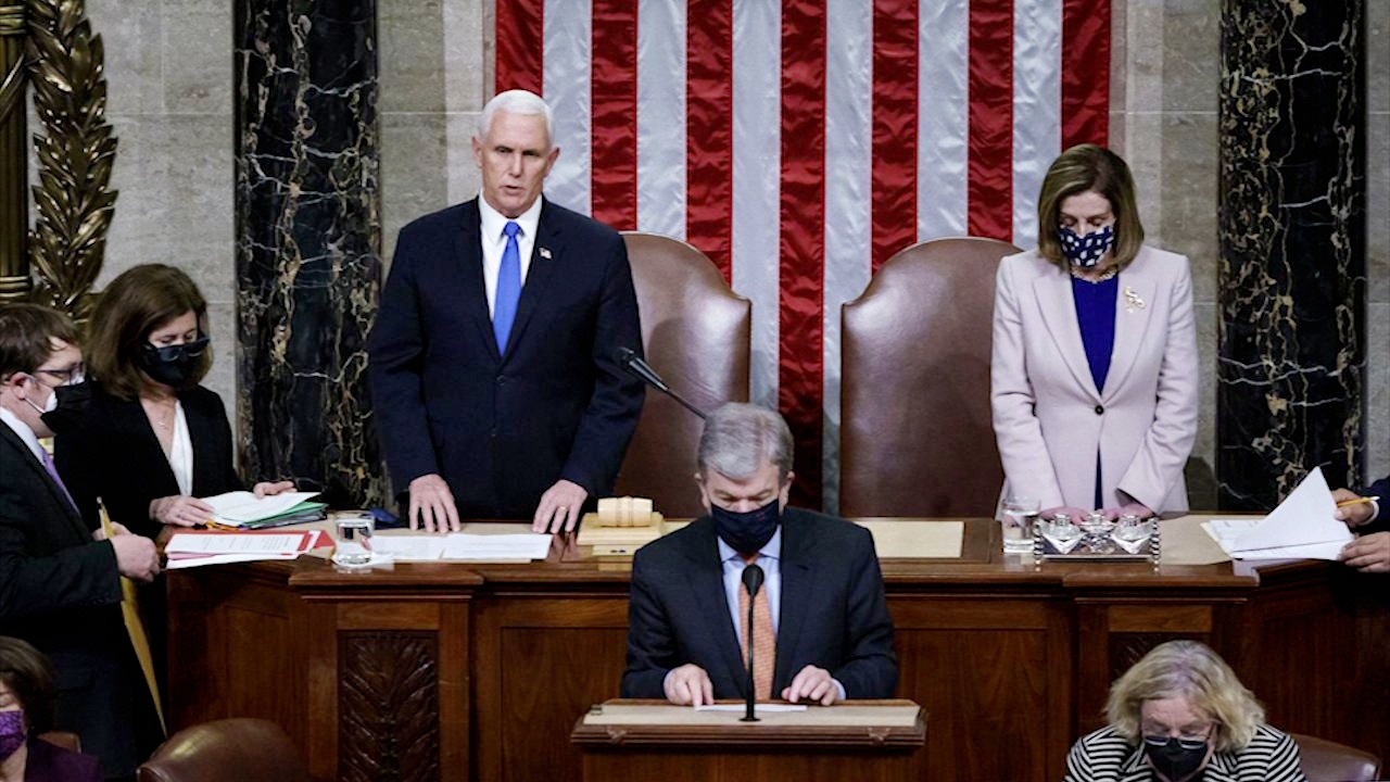 Khoanh khac Quoc hoi My tuyen bo ong Biden dac cu tong thong hinh anh