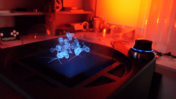 Thiet bi chieu hinh anh 3D nhu phim khoa hoc vien tuong hinh anh