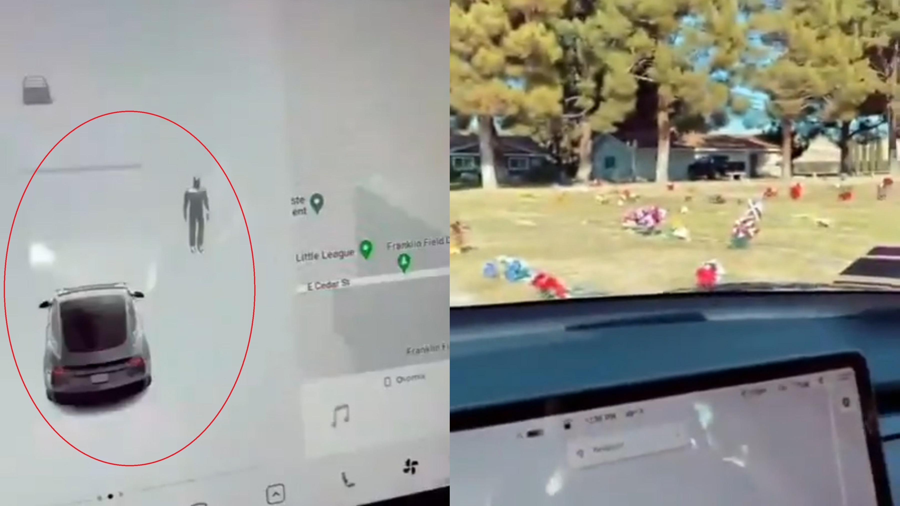 Xe Tesla phat hien 'nguoi vo hinh' o nghia trang hinh anh