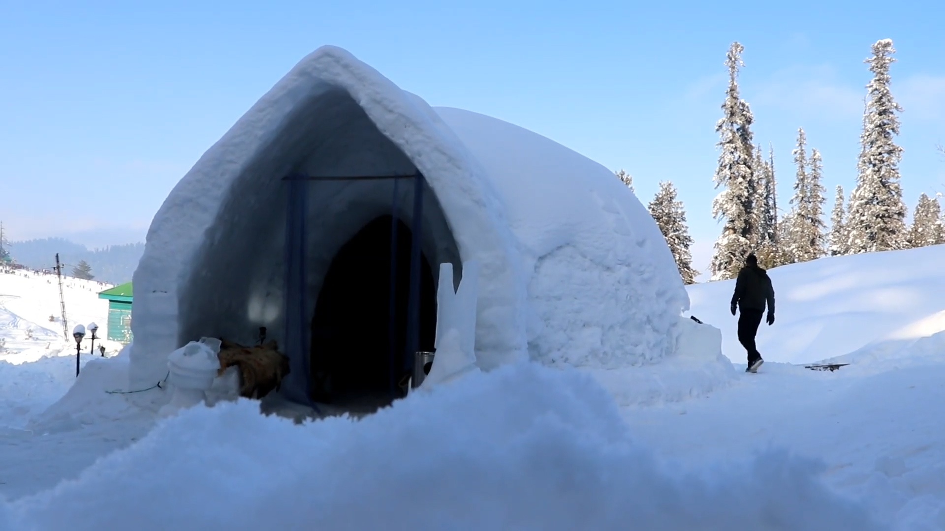 Quan ca phe bang bang o An Do hinh anh