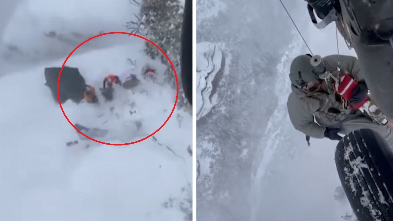 Ve binh Quoc gia My cuu 3 nguoi gap nan giua thoi tiet khac nghiet hinh anh