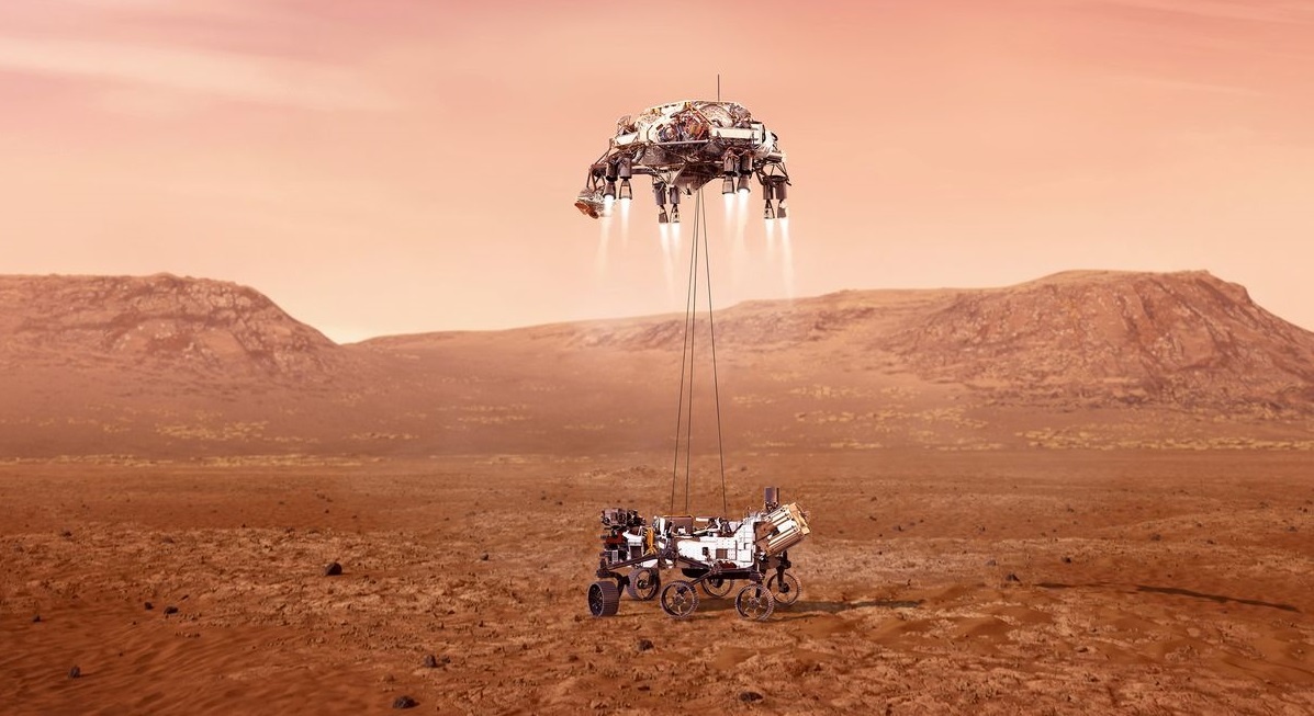 Tau tham do NASA ha canh thanh cong xuong Sao Hoa hinh anh