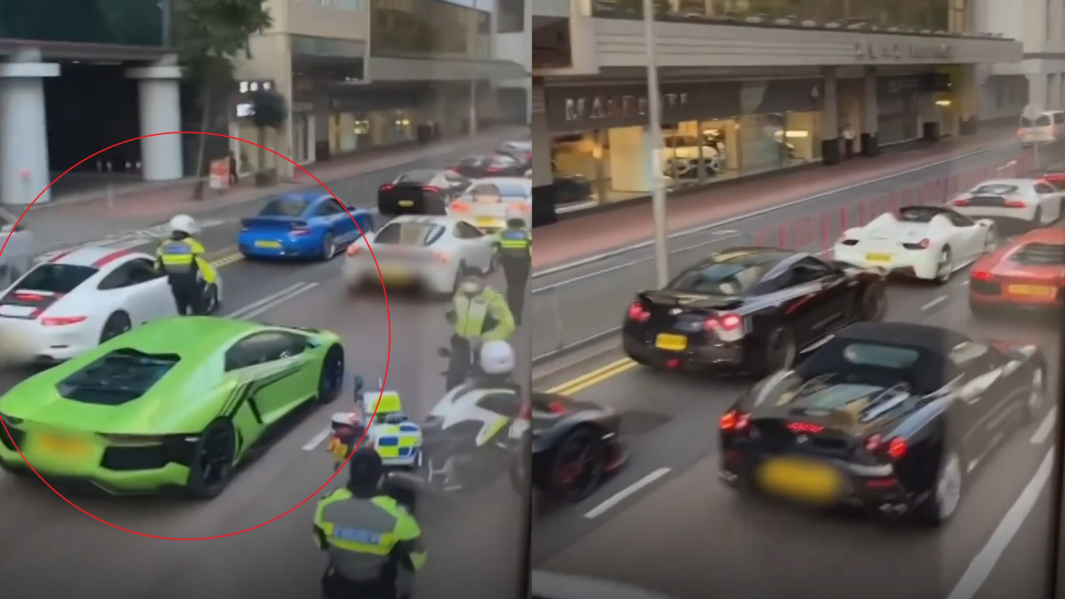 Canh sat Hong Kong chan 45 oto sang vi nghi dua xe hinh anh