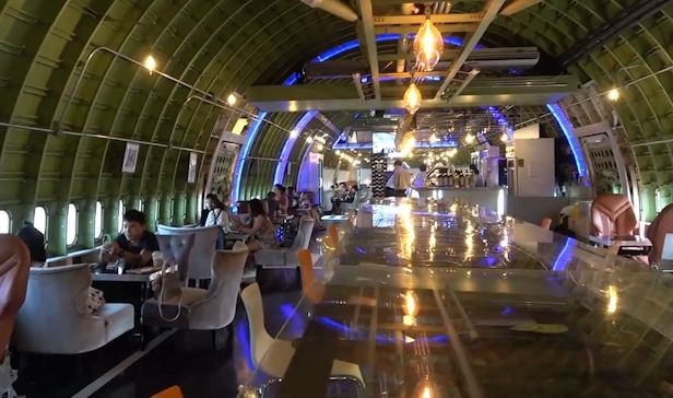 May bay Boeing 747 duoc bien thanh quan ca phe o Thai Lan hinh anh